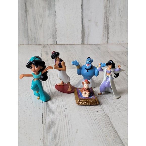 Disney Aladdin Abu Jasmine Genie playset toy figure - Picture 1 of 7